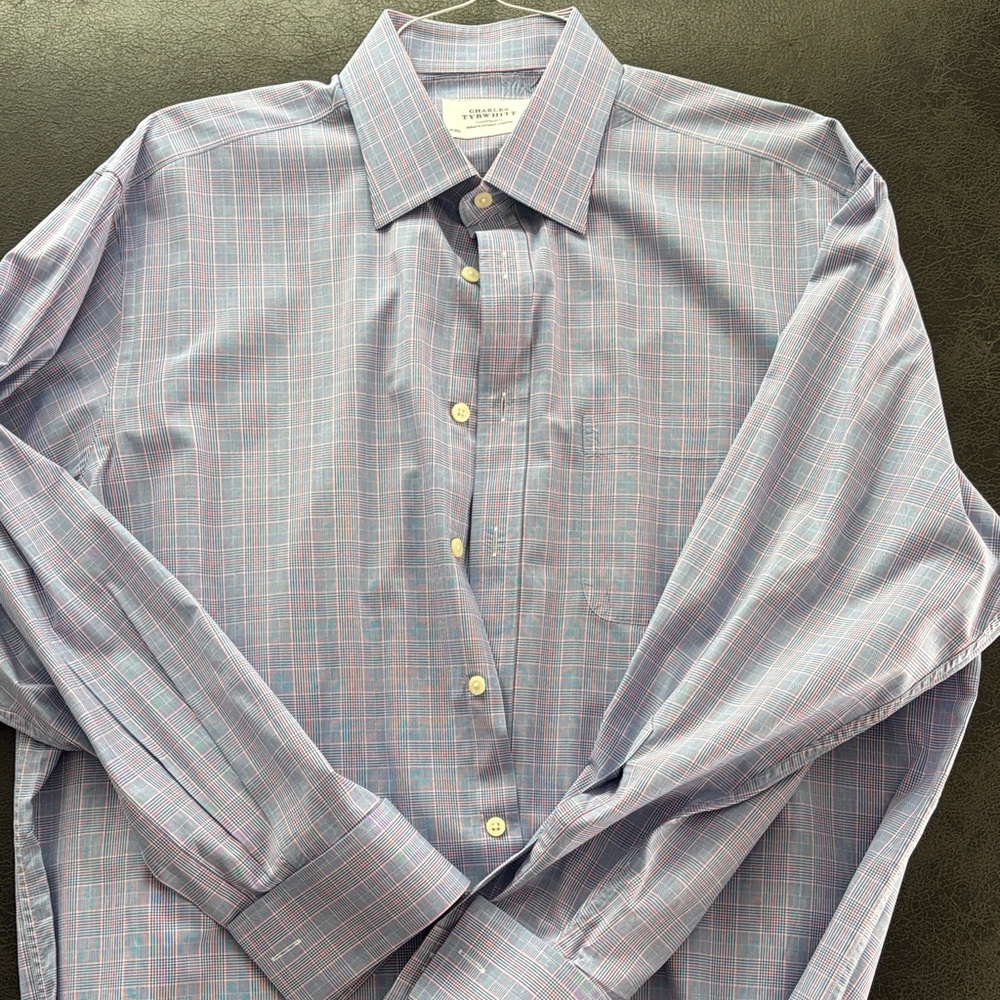 Charles Tyrwhitt Multicolor Plaid Dress Shirt